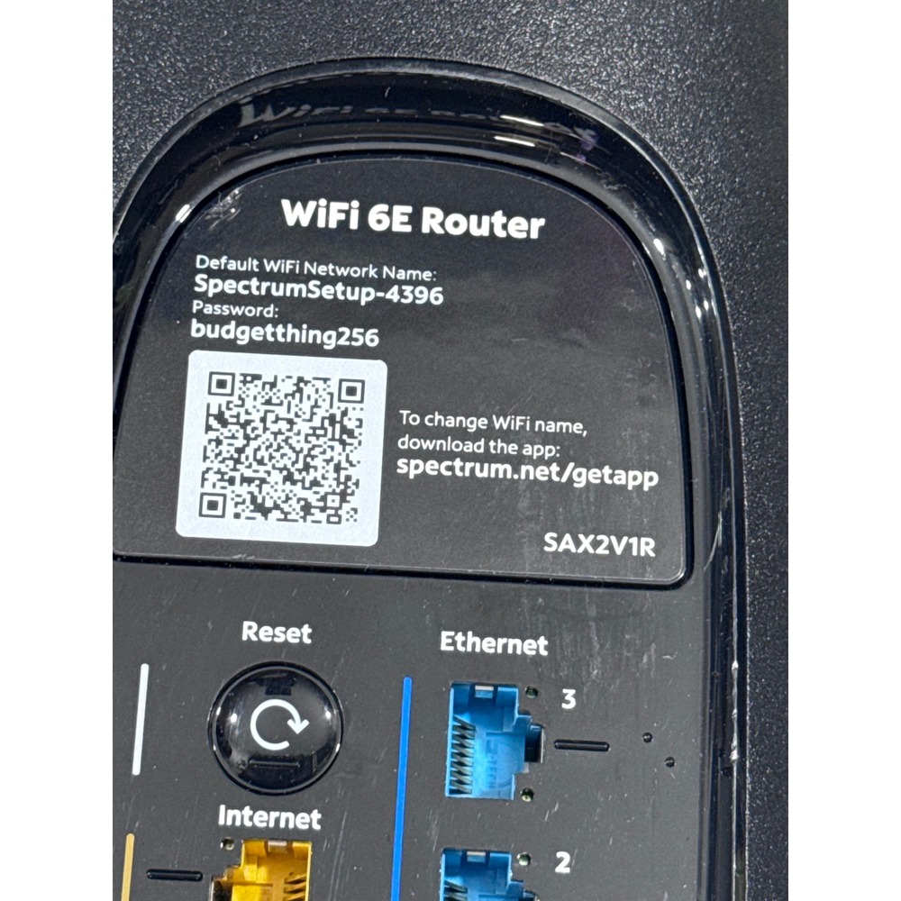 Spectrum WiFi 6E Router SAX2V1R Black Wireless Internet Router - Picture 2 of 4